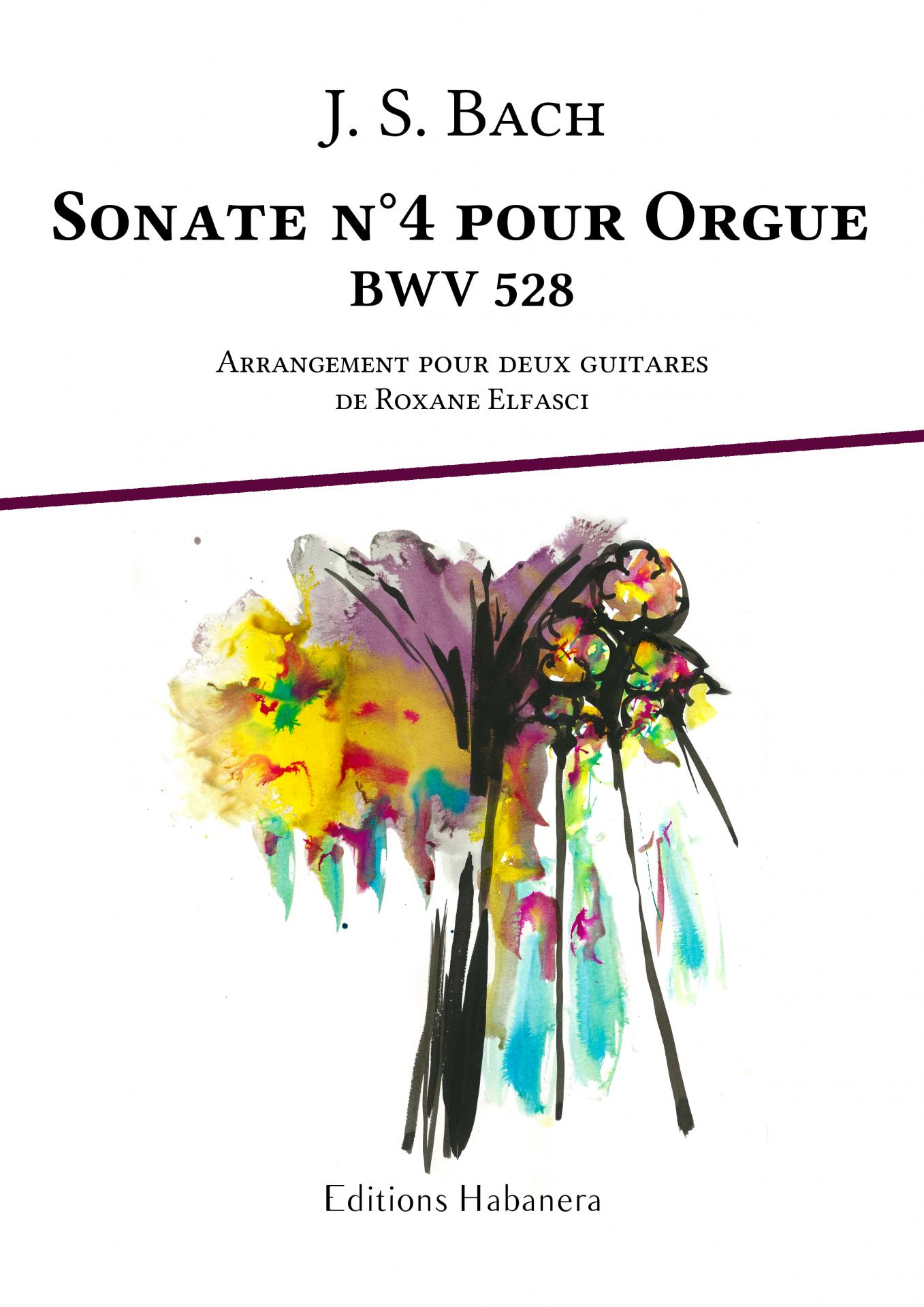 Eh 62 1 re sonate n 4 pour orgue bwv 528 arangee pour deux guitare roxane elfasci