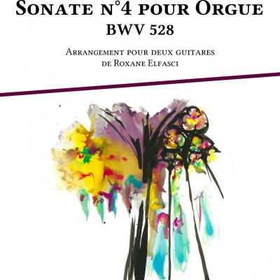 Eh 62 1 re sonate n 4 pour orgue bwv 528 arangee pour deux guitare roxane elfasci